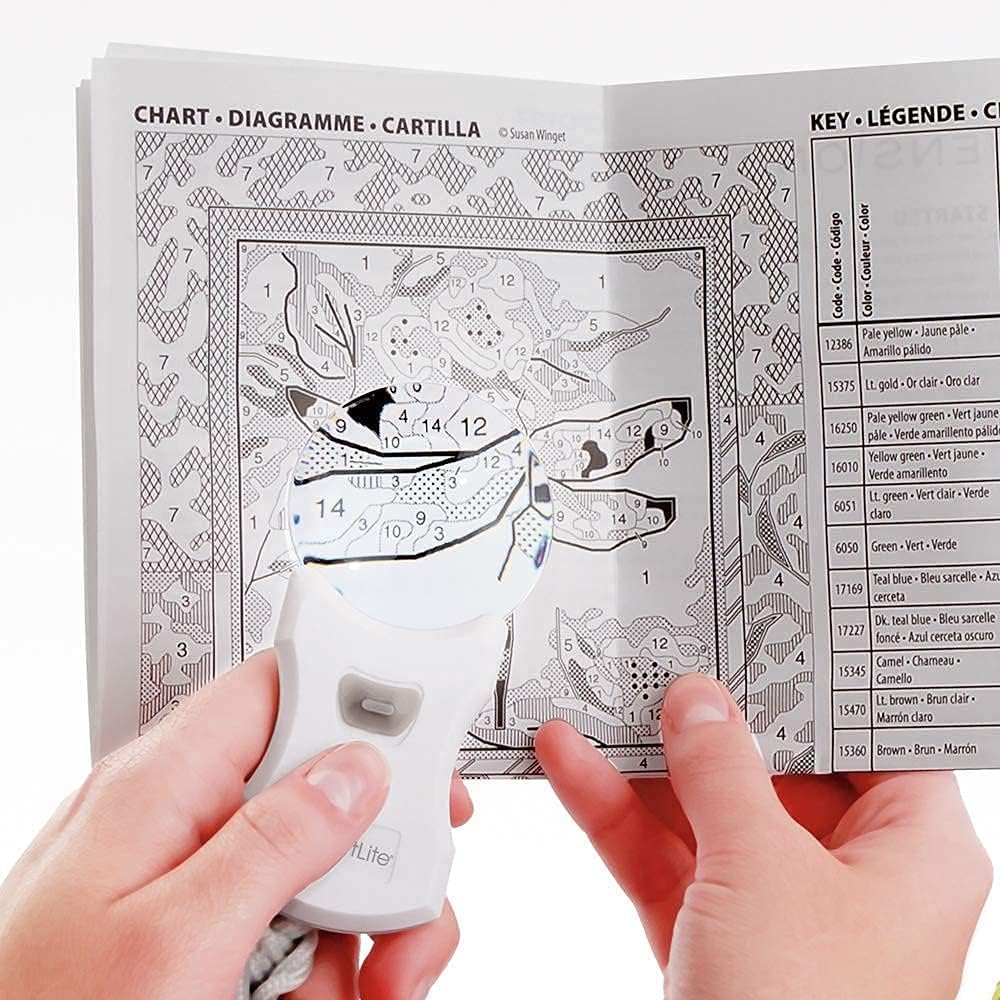 LED Clamp Lamp and Magnifier S630936