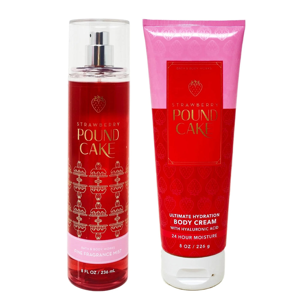 Strawberry Pound Cake 2 Piece Gift Set Fragrance Mist and Body Cream C992545