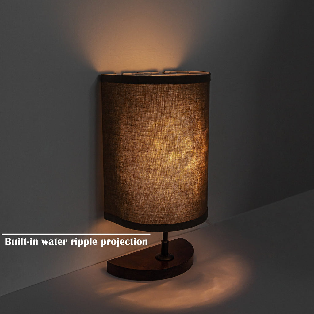 Half Shade Table Lamps with Fabric Lamp Shade G78932