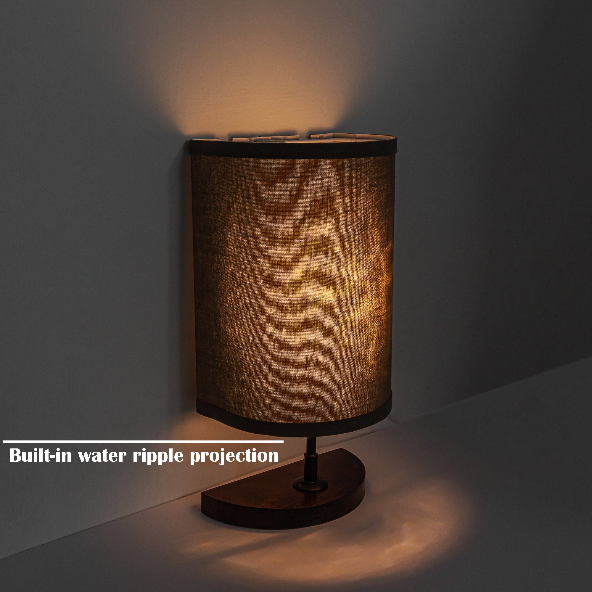 Half Shade Table Lamps with Fabric Lamp Shade G78932