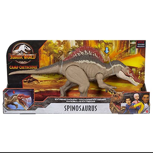 Extreme Chompin' Spinosaurus Dinosaur Action Figure Toy with Movable Joints Z362