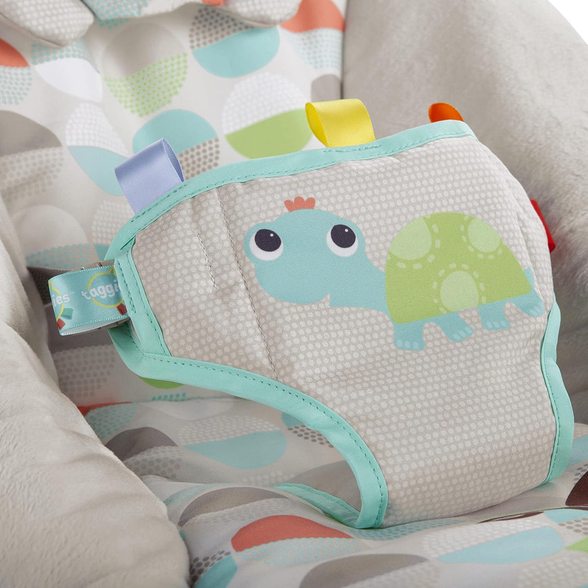 Baby Bouncer Infant Seat with Vibrations, Music, Removable Toy Bar J5007