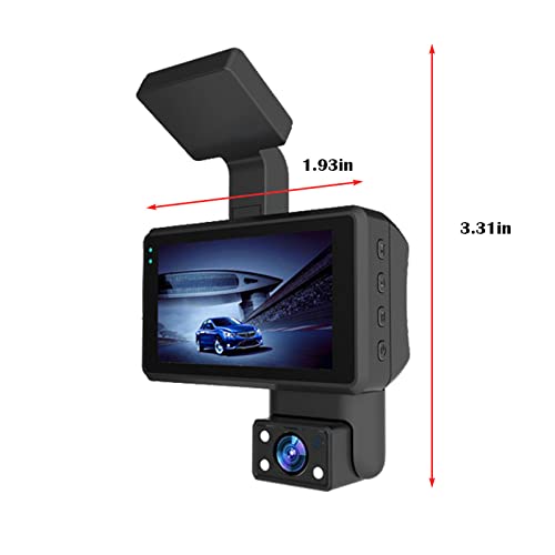 2 Channel 1080P Dual Dash Cam with 3.0" IPS Screen M34427