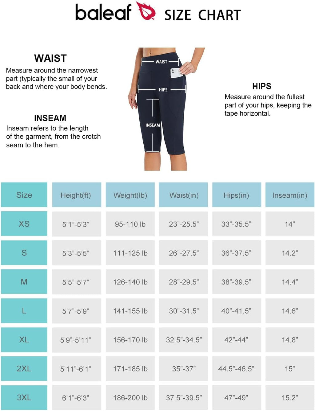 Women's Capris with Pockets Knee Length High Waisted Stretch Yoga Leggings Y509244