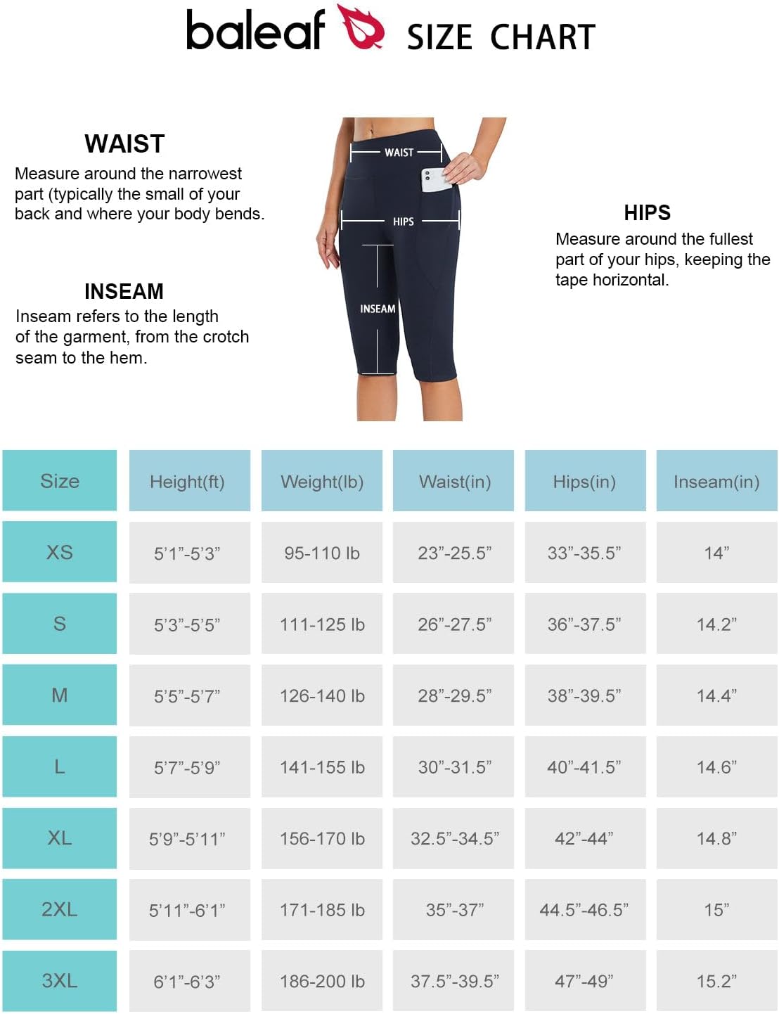 Women's Capris with Pockets Knee Length High Waisted Stretch Yoga Leggings Y509244