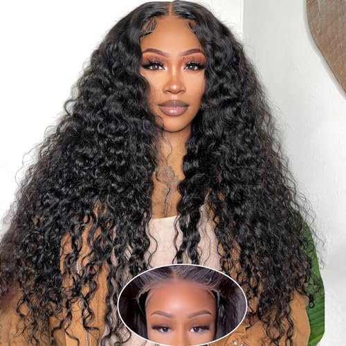 28 Inch Deep Wave Lace Front Human Hair Wig U2543
