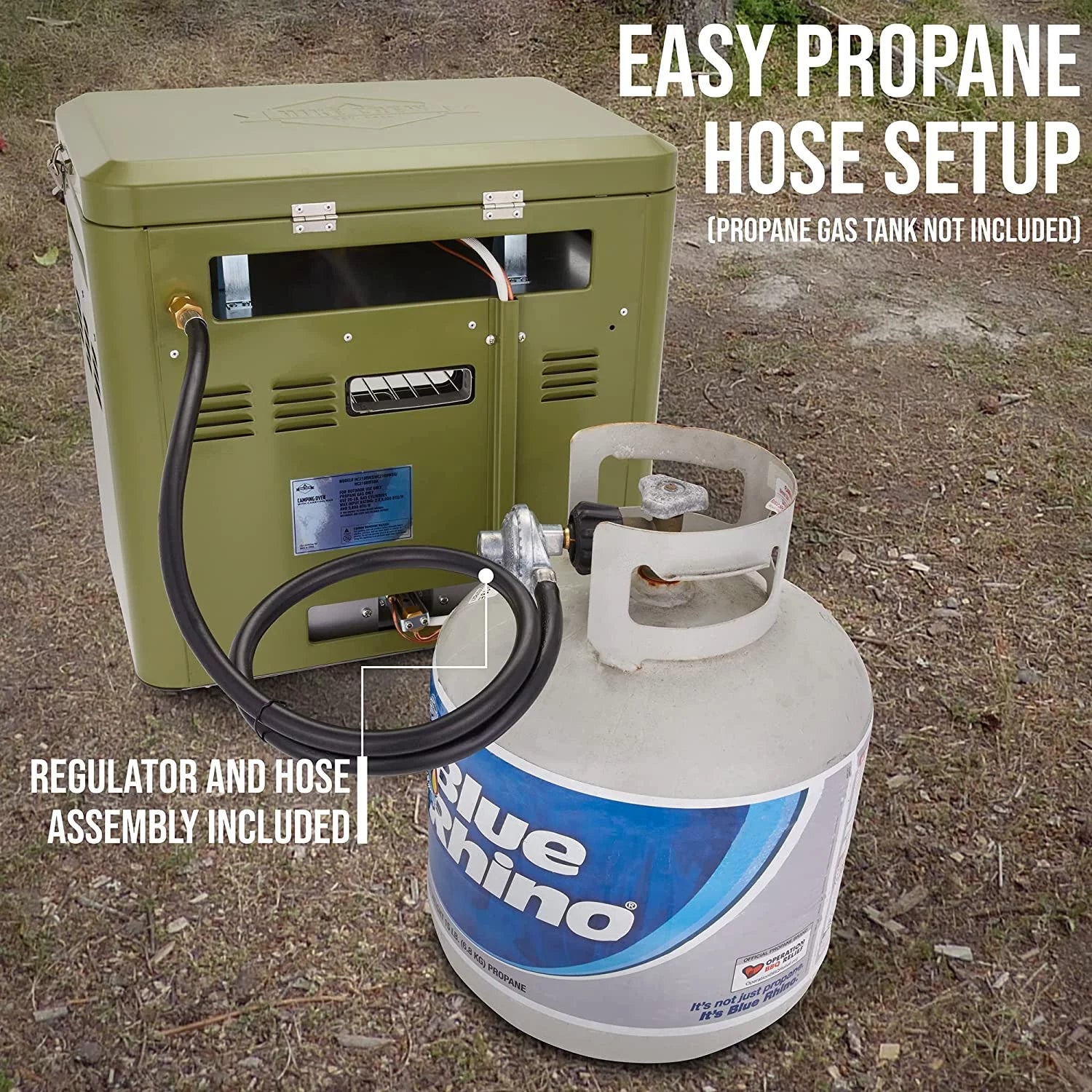 2 Burner Portable Propane Camping Stove with Carry Bag G34532