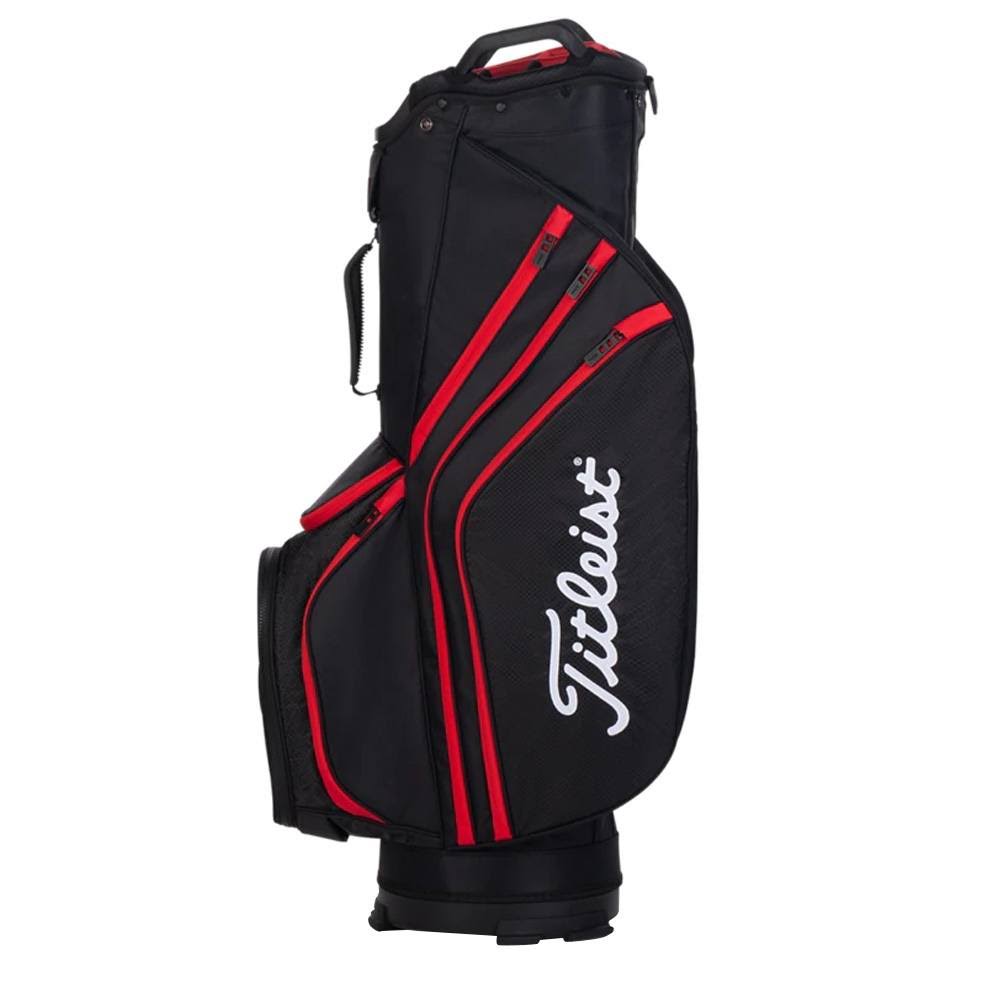 Black/Black/Red Lightweight Golf Bag V936