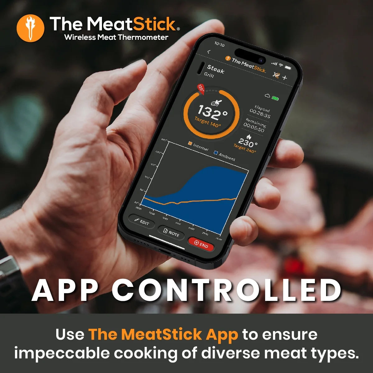 Wireless Meat Thermometer with Bluetooth K477