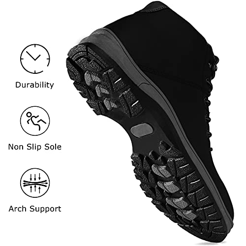 Mens Lightweight Water Resistant Mid Ankle Hiking Boots D110886
