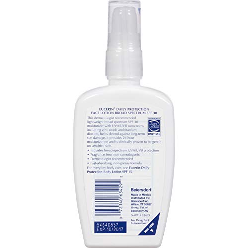 4 Fl Oz Broad Spectrum SPF 30 Face Sunscreen Lotion W48577