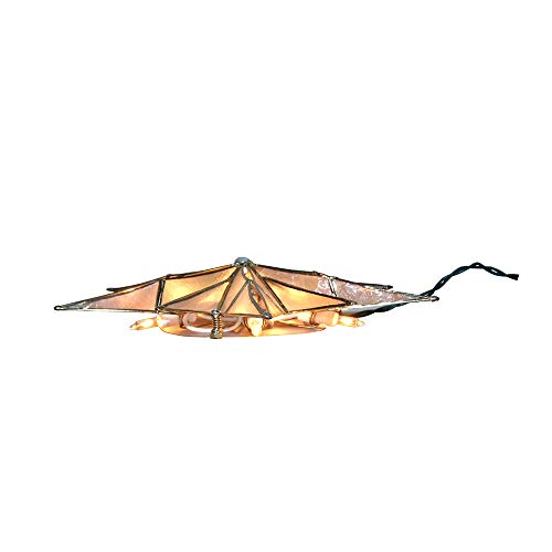 10-Light 12-Point Capiz Star Treetop Z12316