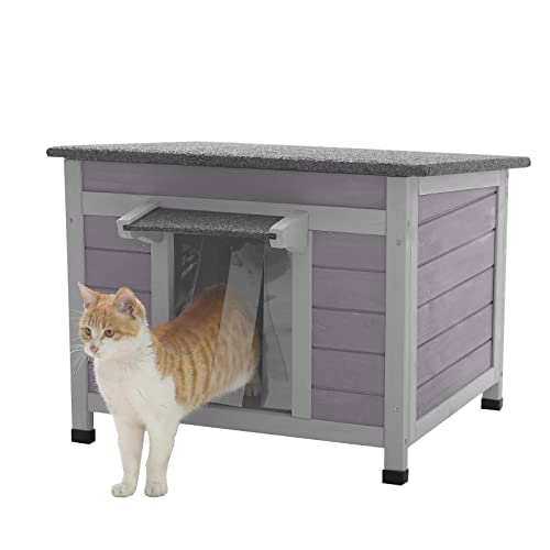 Cat House with Escape Door Insulated Weatherproof Roof Q565