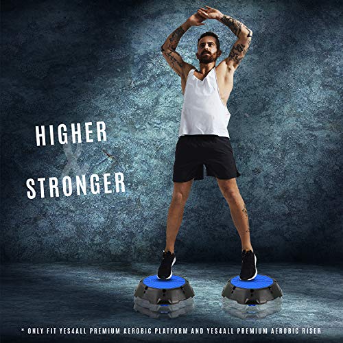 2-in-1 Adjustable Aerobic Step Platform with Rocker Balance Board Legs J792