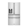 36 In. French Door Refrigerator with Water Dispenser, Ice Maker in Fingerprint Resistant Stainless Steel W9545