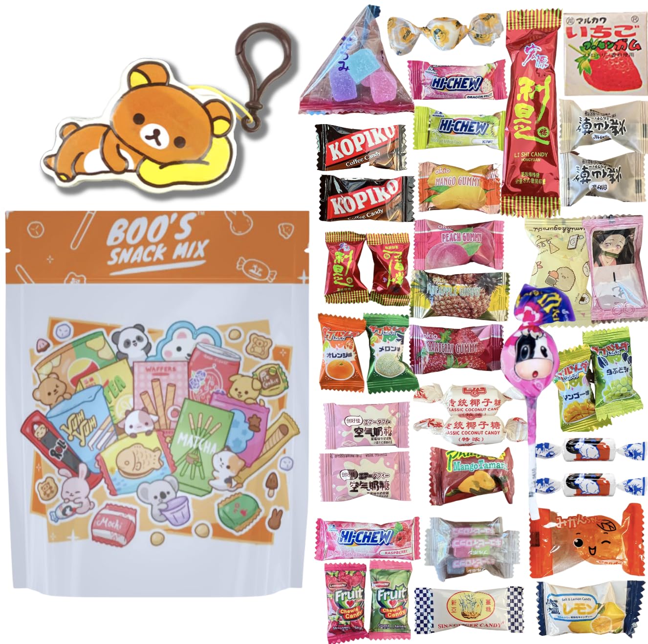 40pc Asian Mystery Candy Mix with Tin C633961