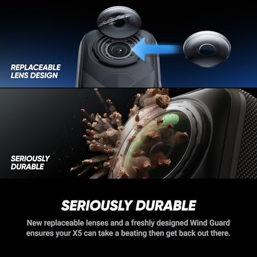 Waterproof 8K 360° Action Camera with Replaceable Lens D779