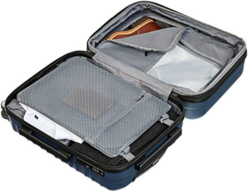 Navy Blue 21-inch Carry On Luggage with Wheels J516