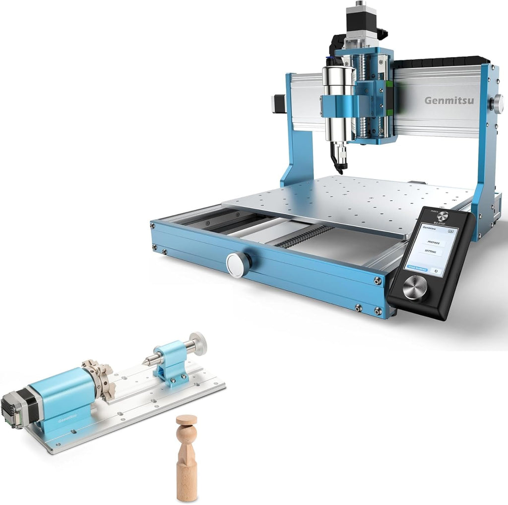 CNC Router Machine with 4th Axis Rotary Module Kit H4821