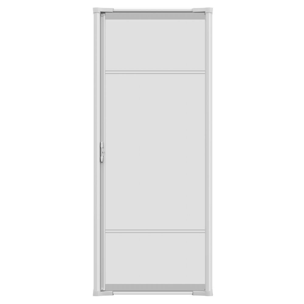 78 in. White Retractable Screen Door for Sliding Door G22426