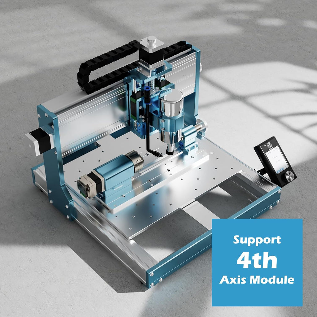 CNC Router Machine with 4th Axis Rotary Module Kit H4821