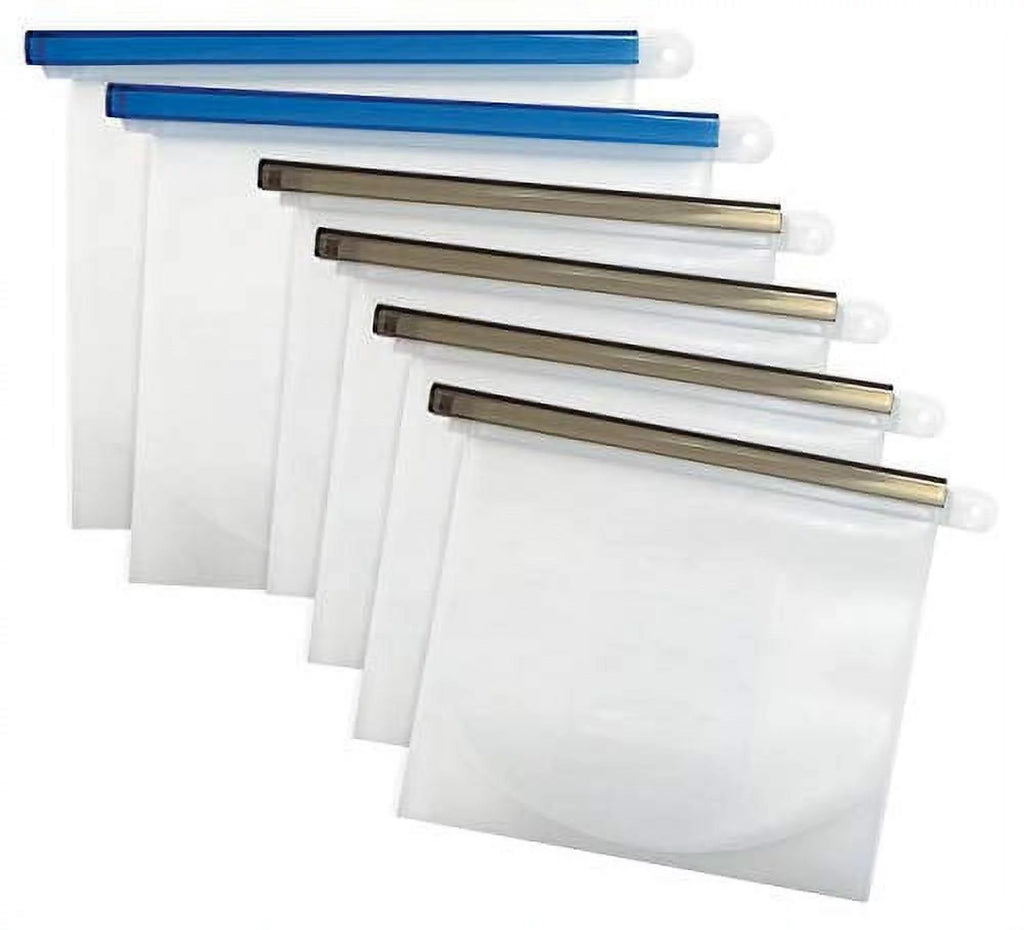 Silicone Reusable Food Storage Bags Set of 6 X8201