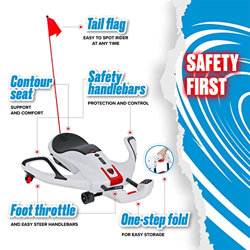 White Electric Ride On Toy with 12V 7AH Rechargeable Battery W854845