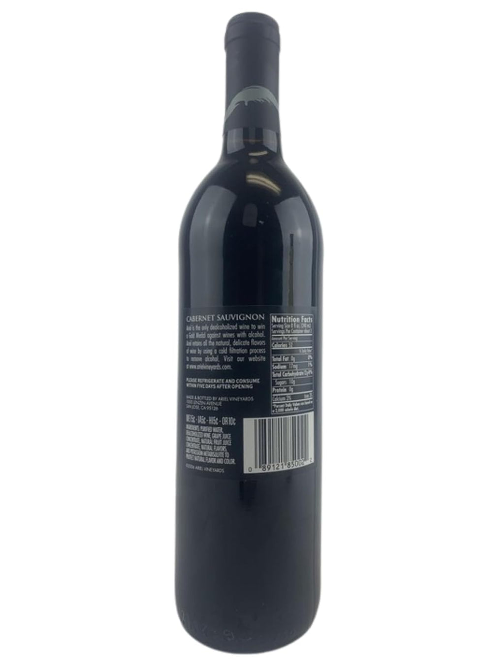 Cabernet Sauvignon Wine 750ML 2 PACK 25.4 oz Dealcoholized Red Oak Aged W5327