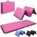 10' x 4' 4-Fold Folding Exercise Mat with Carrying Handles & Velcro Design Q601