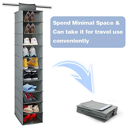 10-Shelf Hanging Shoe Organizer V461