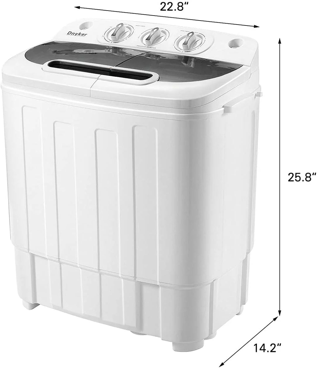 White Twin Tub Portable 16.5 lbs. Washing Machine and Dryer Combo G7310