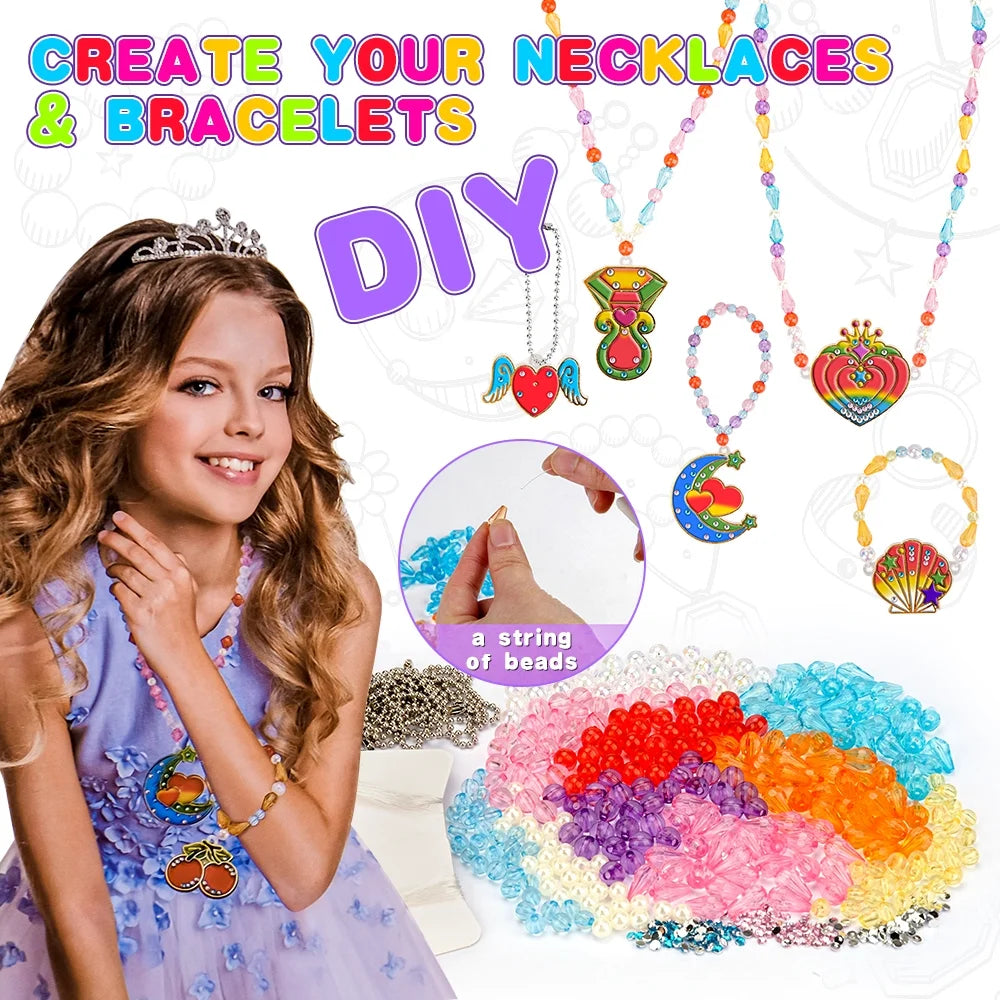 Necklace Craft Kit Jewelry Making Kit U126921