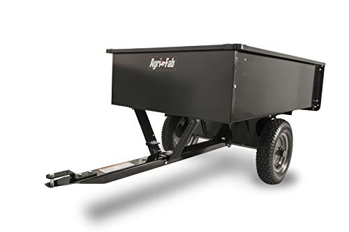Steel Utility Dump Cart, 12 cu ft Capacity, 16" Pneumatic Wheels Q308727