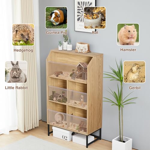 3-Tier Small Animals Cage with Acrylic Panels T404591