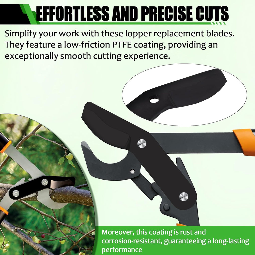 (2-Pack) Steel Replacement Blade for Loppers - Black P3044