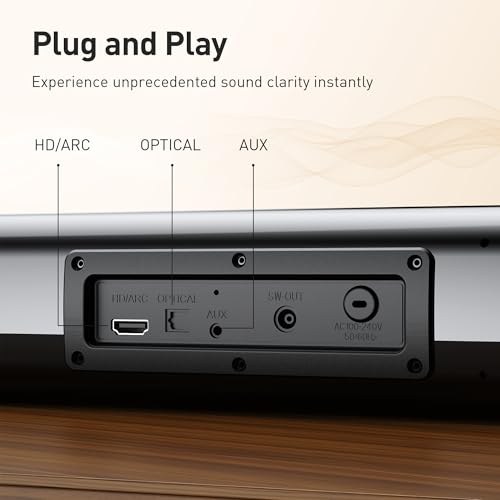 Karaoke Soundbar with Subwoofer, 2 Wireless Microphones, Bluetooth Speaker with Remote I2611