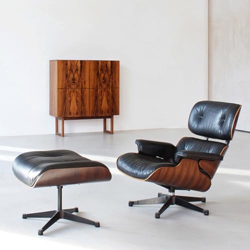 Leather Single Sofa Chair with Footrest N115349
