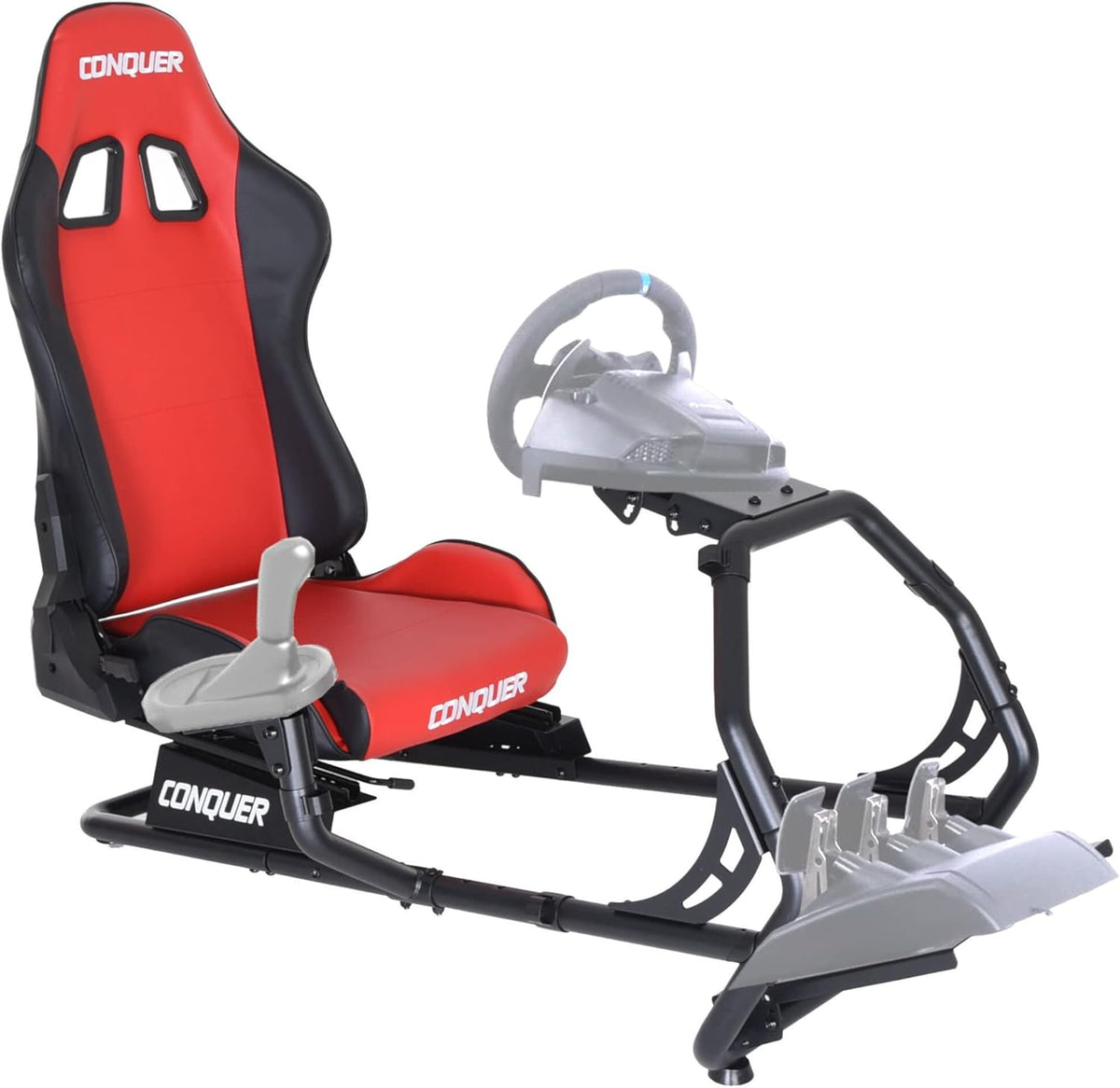 Reclinable Racing Simulator Cockpit with Gear Shifter Mount I15572