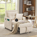 3 in 1 Convertible Sleeper Chair Bed with 2 Pillows and Backrest W32164