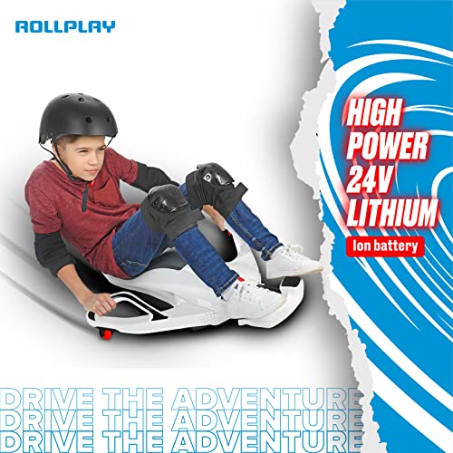 White Electric Ride On Toy with 12V 7AH Rechargeable Battery W854845