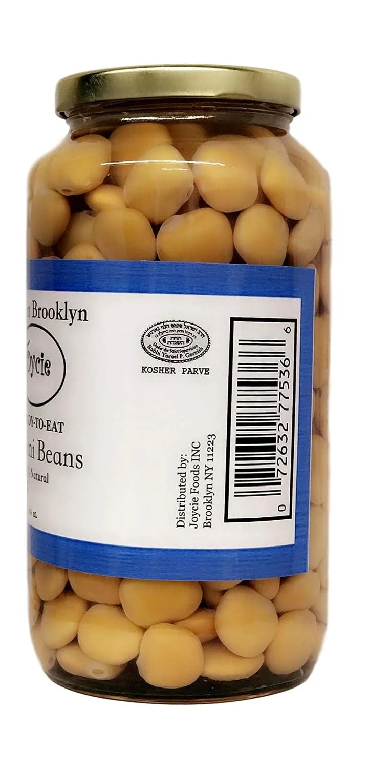 Ready To Eat Lupini Beans 32 OZ Jar Pack of 6 M40071