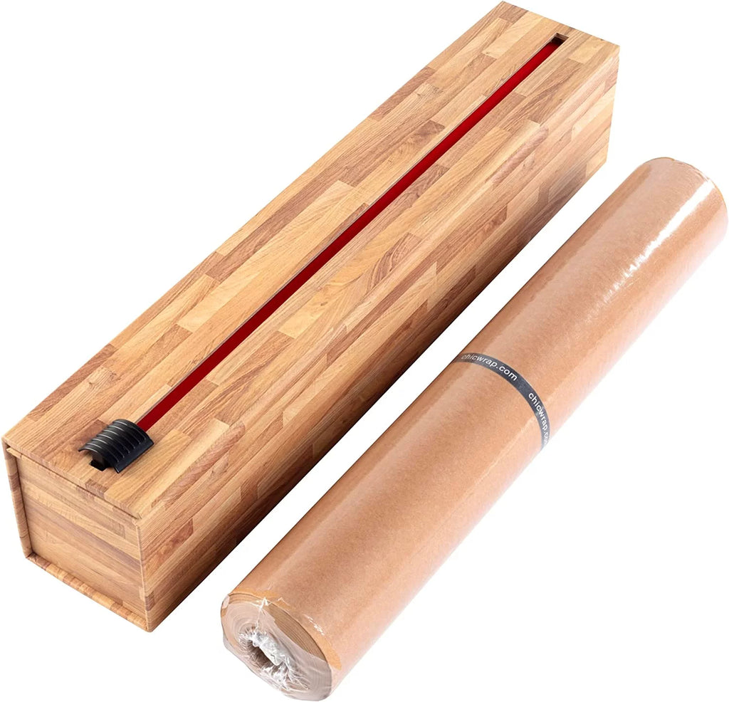 Butcher Block Parchment Paper Dispenser with 15"x 164' Roll of Culinary Parchment Paper J864711