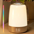 Dimmable Touch Sunrise Alarm Clock with 6 RGB Colors 5 Nature Sounds K171