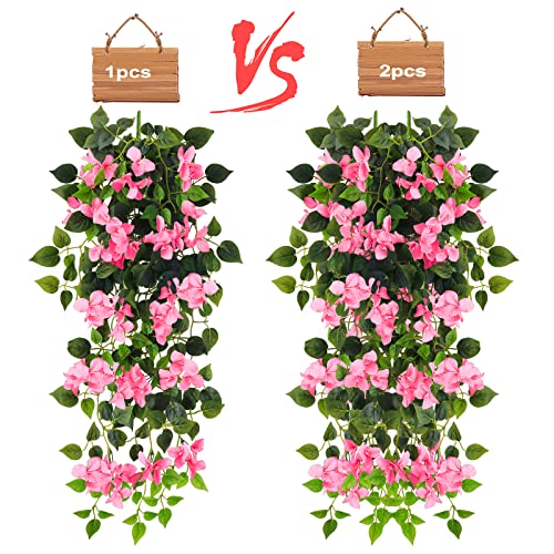 UV Resistant Artificial Bougainvillea Hanging Plant M7289