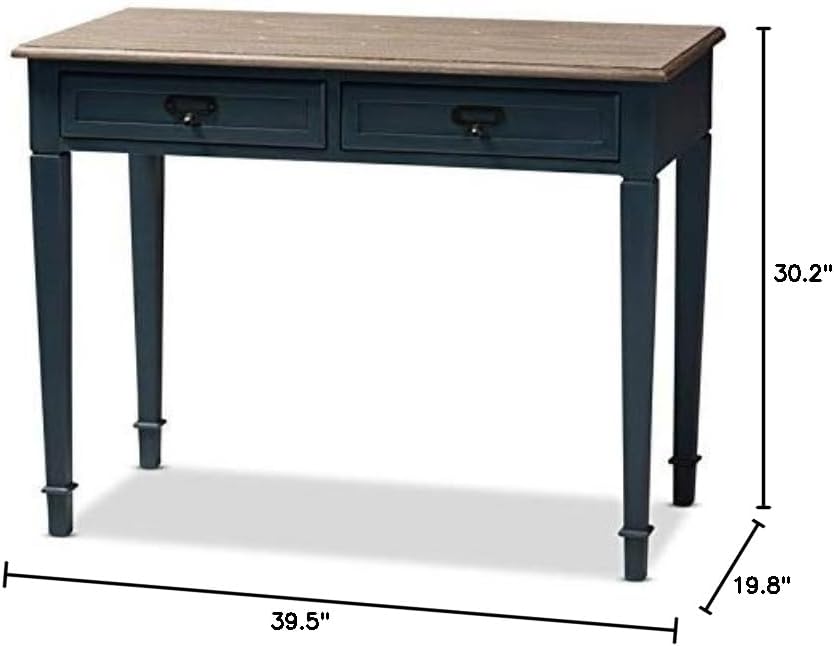 Spruce Blue Accent Writing Desk M8709