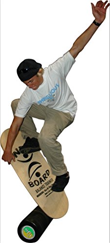 Pro Balance Board with Roller - 42” X 15” deck and 8.5” diameter Pro Roller B8102