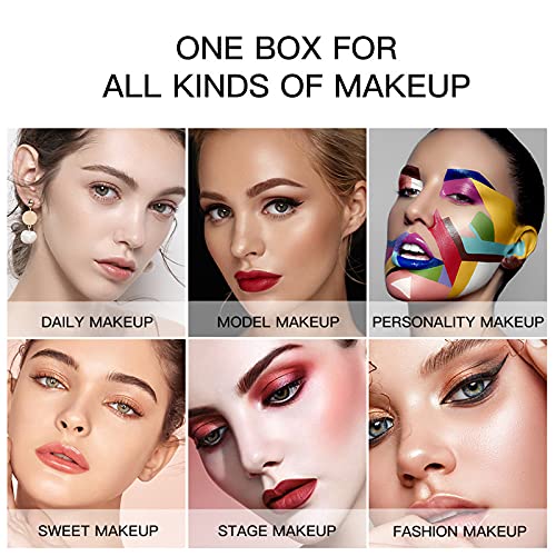 All-in-one Makeup Kit with Eyeshadow Palette Lipstick Blush Foundation Concealer Face Powder Mascara Lipgloss Brush T2611