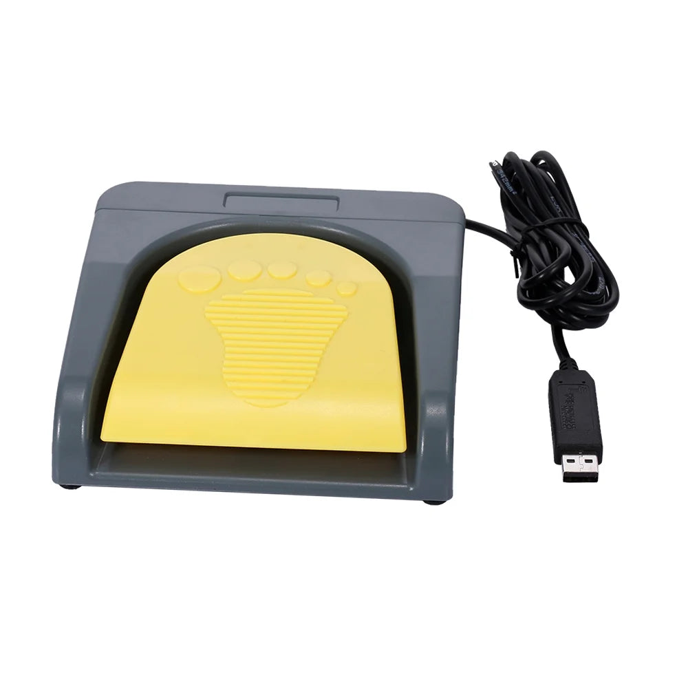 Grey USB Single Foot Switch Game Control Pedal J331105