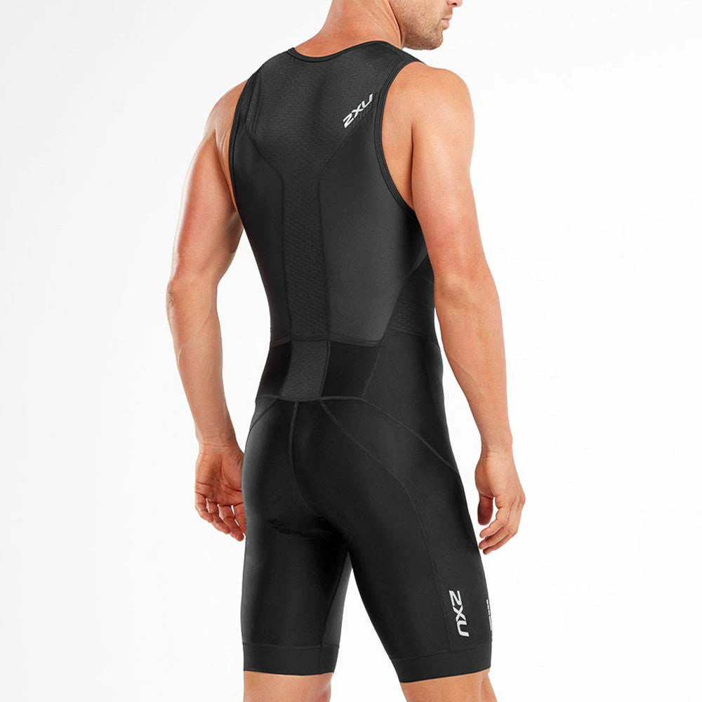 Black Front Zip Trisuit M7705