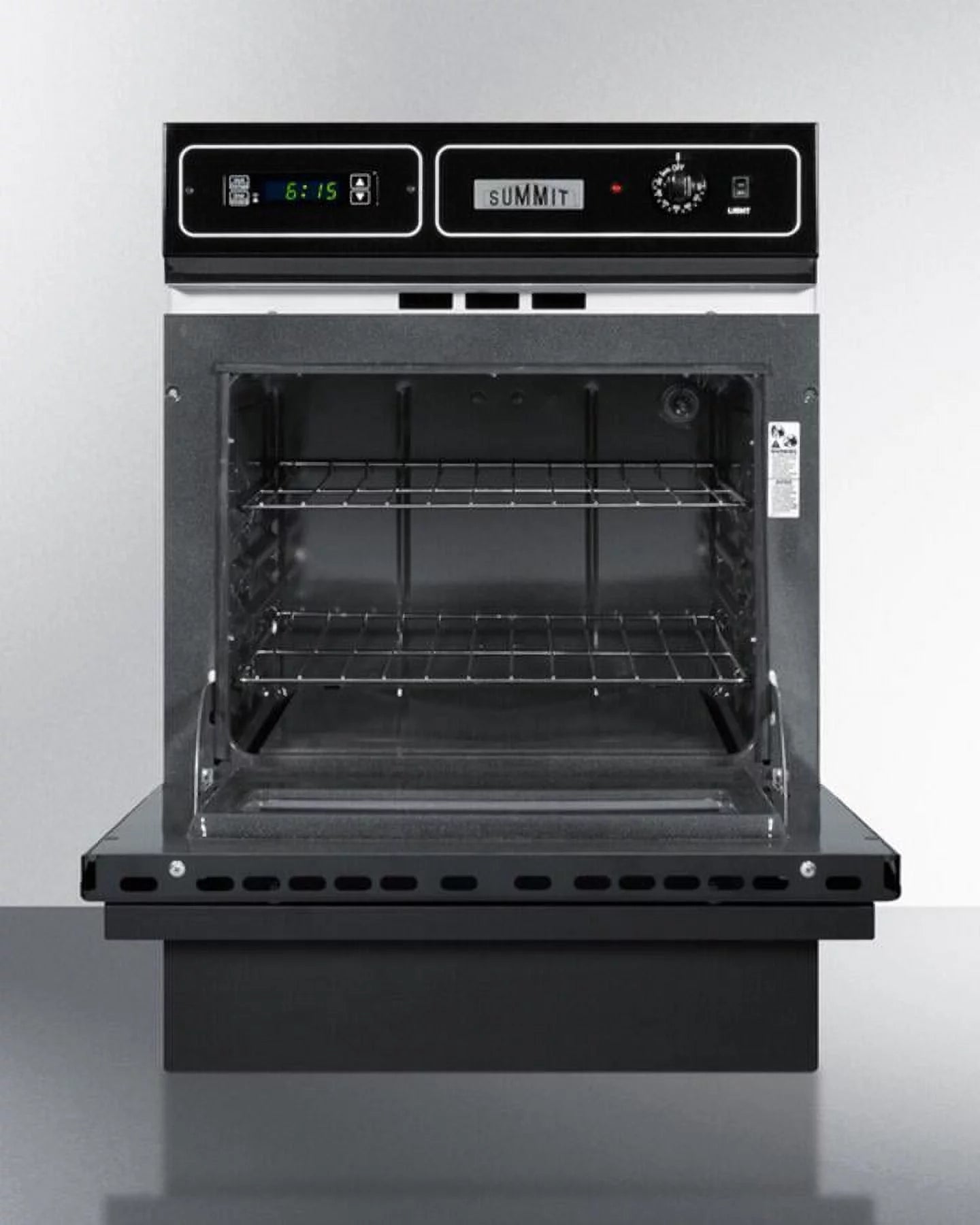 Black Glass Single Electric Wall Oven E34640